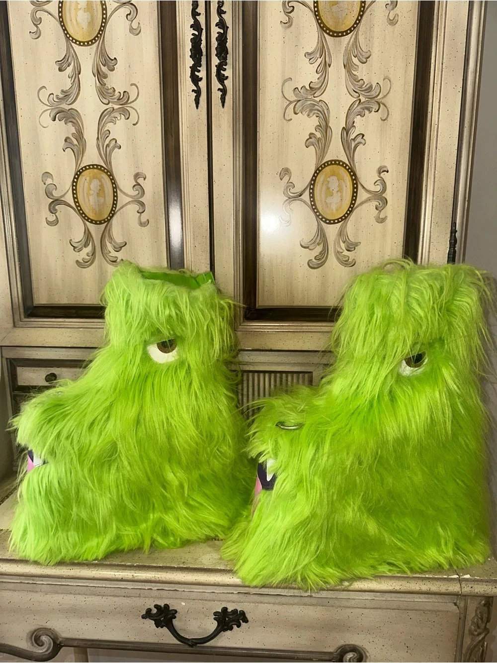 DOLLSKILL KOOKY MONSTER PLATFORM BOOTS - GREEN